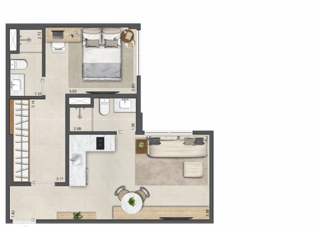 Apartamento, 2 quartos, 45 m² - Foto 30