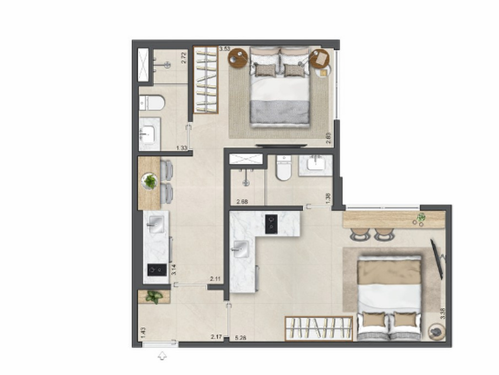 Apartamento, 2 quartos, 45 m² - Foto 31