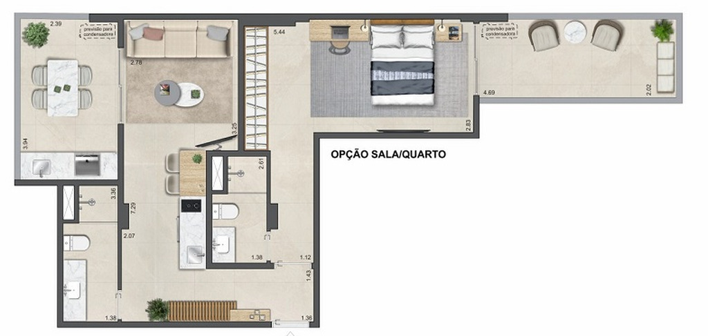 Apartamento, 2 quartos, 45 m² - Foto 37