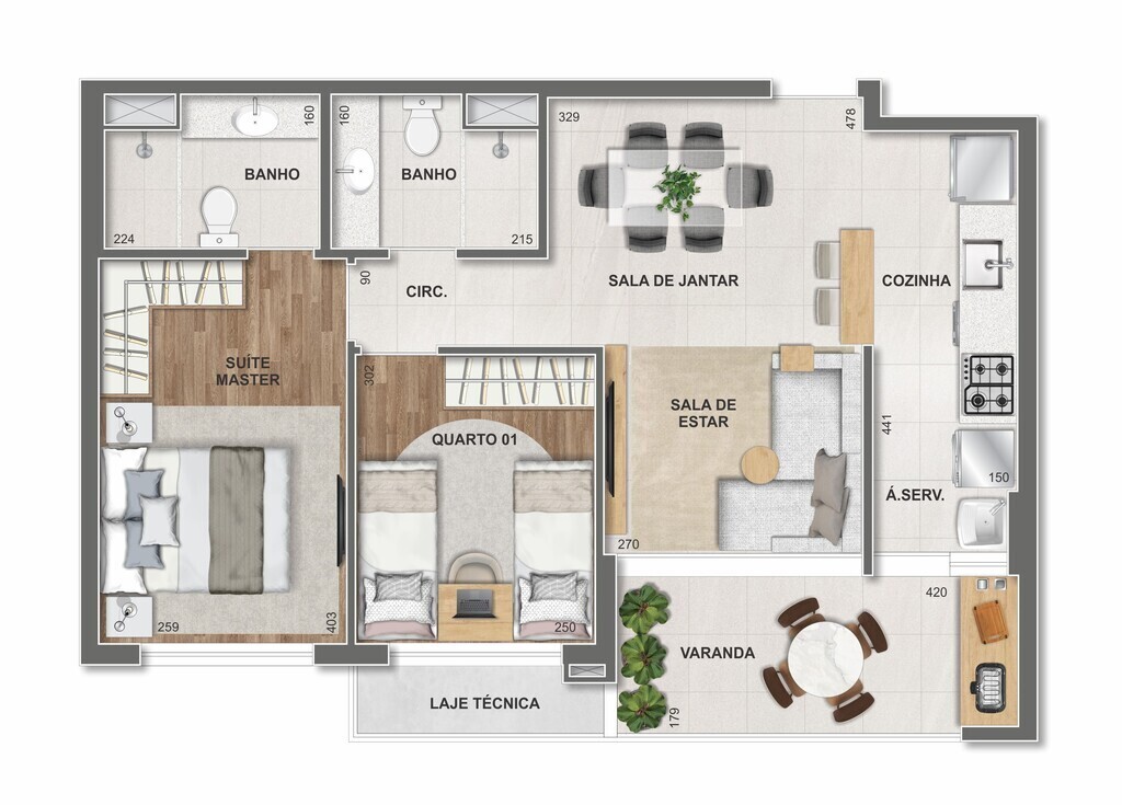 Apartamento à venda com 2 quartos, 66m² - Foto 35