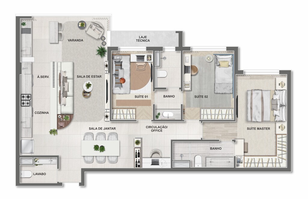 Apartamento à venda com 2 quartos, 66m² - Foto 47