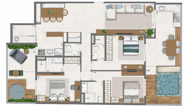 Apartamento, 3 quartos, 111 m² - Foto 36