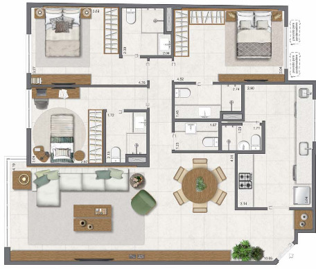Apartamento, 3 quartos, 111 m² - Foto 32