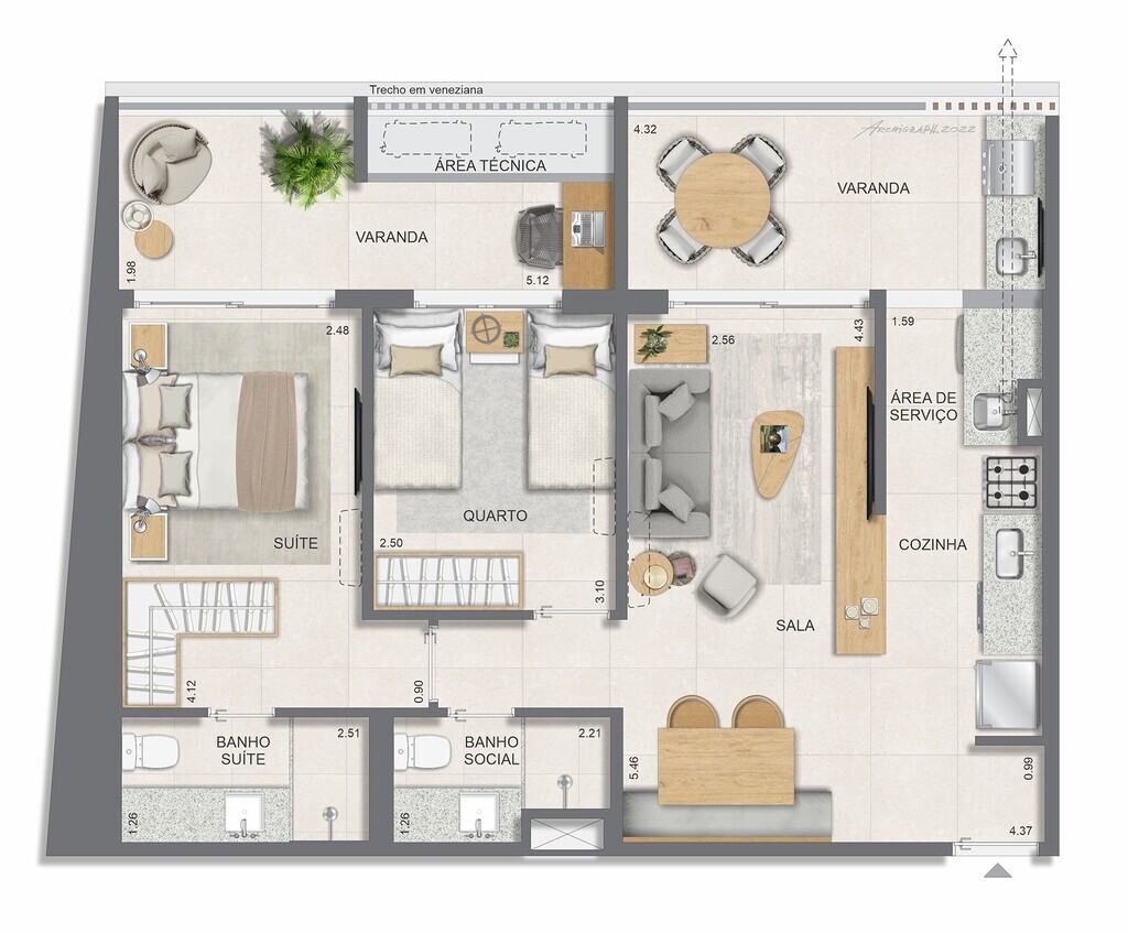 Apartamento à venda com 2 quartos, 77m² - Foto 37