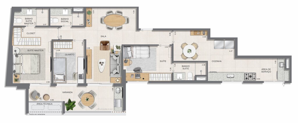 Apartamento à venda com 2 quartos, 77m² - Foto 43