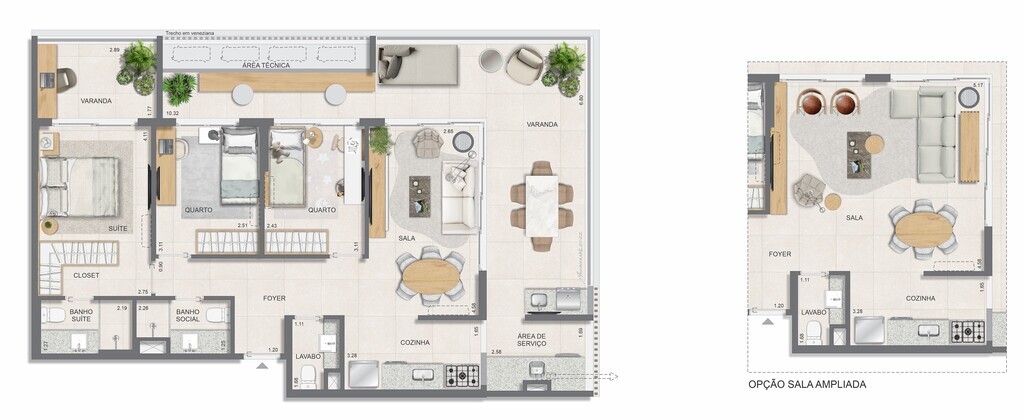 Apartamento à venda com 2 quartos, 77m² - Foto 44