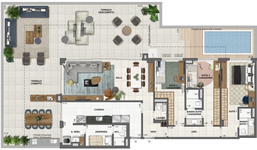 Apartamento à venda com 3 quartos, 169m² - Foto 45