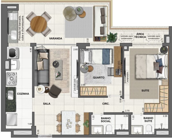 Apartamento à venda com 3 quartos, 169m² - Foto 51