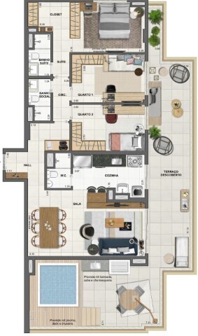 Apartamento à venda com 3 quartos, 169m² - Foto 66