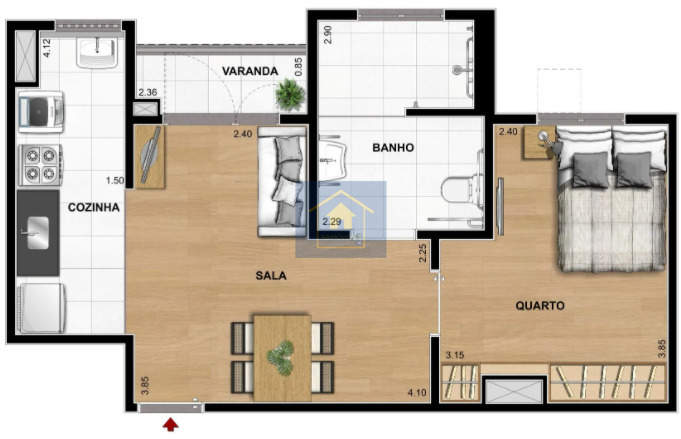 Apartamento à venda com 2 quartos, 45m² - Foto 23