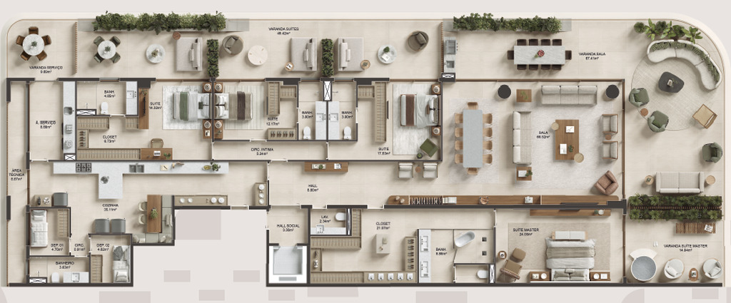 Apartamento, 4 quartos, 462 m² - Foto 35
