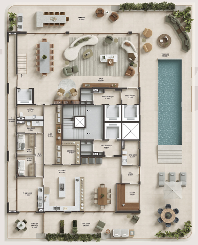Apartamento, 4 quartos, 462 m² - Foto 42