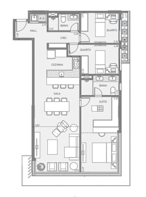 Apartamento à venda com 3 quartos, 125m² - Foto 18