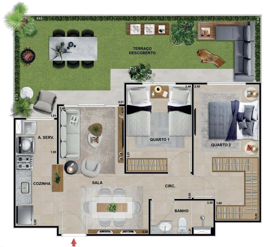 Apartamento à venda com 3 quartos, 87m² - Foto 46