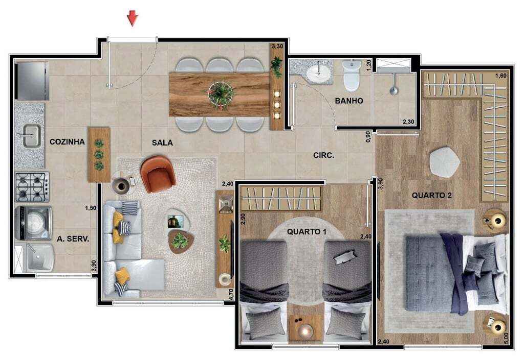 Apartamento à venda com 3 quartos, 87m² - Foto 41