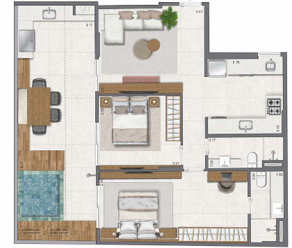 Apartamento, 2 quartos, 62 m² - Foto 19