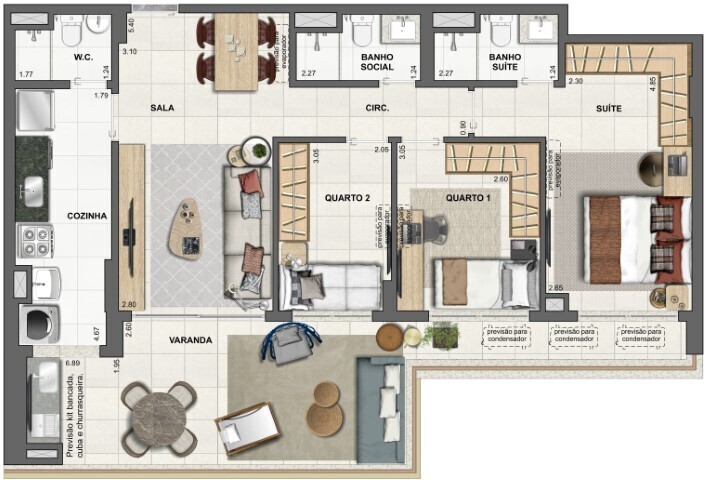 Apartamento à venda com 4 quartos, 165m² - Foto 54