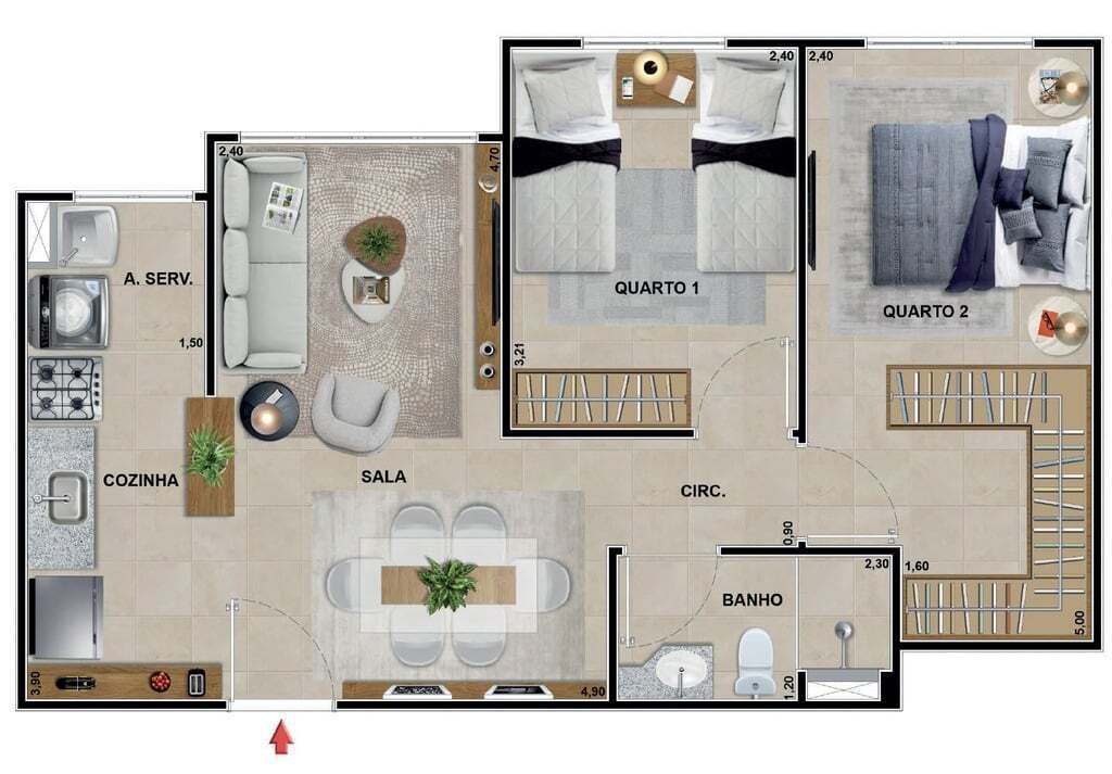 Apartamento à venda com 3 quartos, 87m² - Foto 42