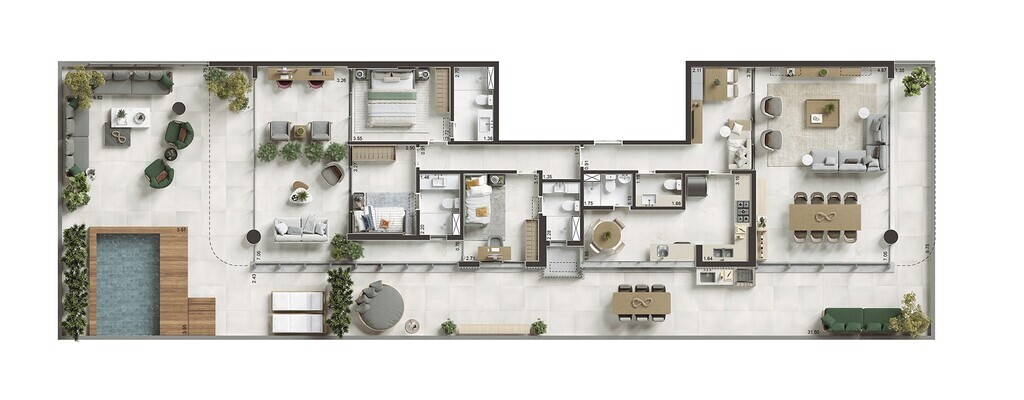 Apartamento à venda com 3 quartos, 172m² - Foto 21