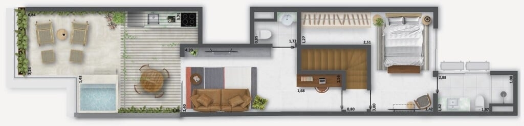 Apartamento à venda com 1 quarto, 55m² - Foto 21