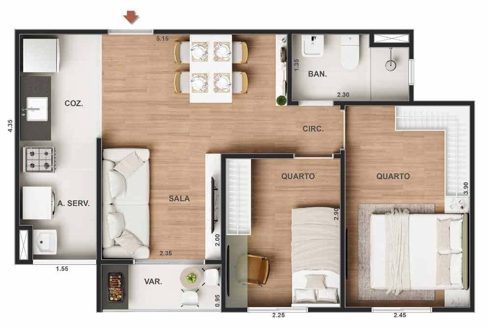 Apartamento à venda com 1 quarto, 30m² - Foto 21