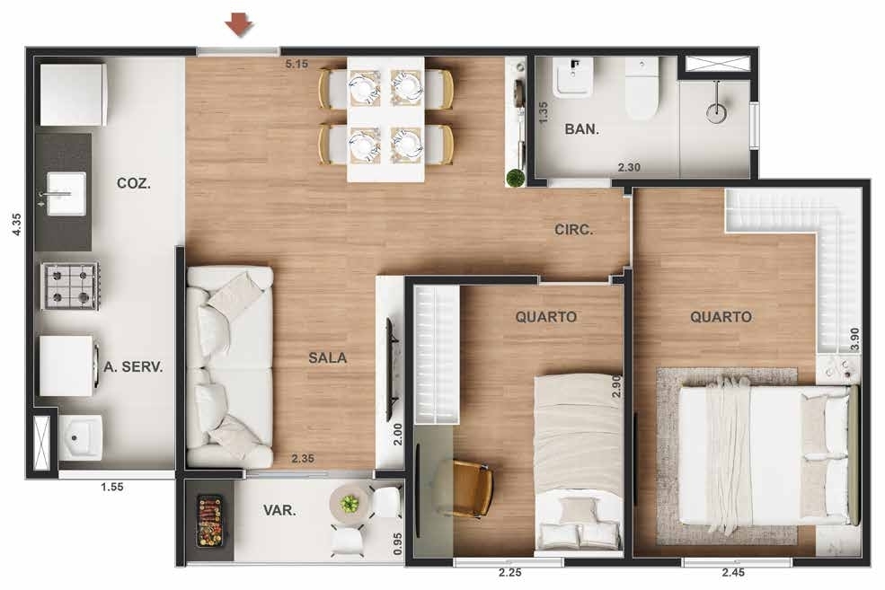 Apartamento à venda com 1 quarto, 30m² - Foto 20