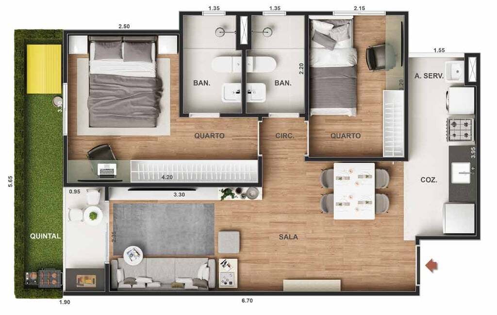 Apartamento à venda com 1 quarto, 30m² - Foto 25