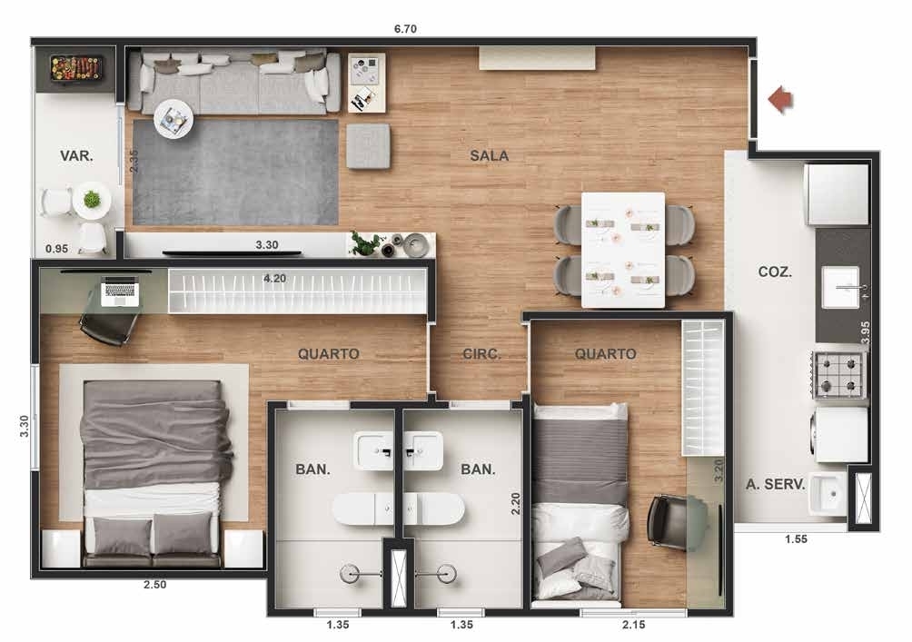 Apartamento à venda com 1 quarto, 30m² - Foto 24