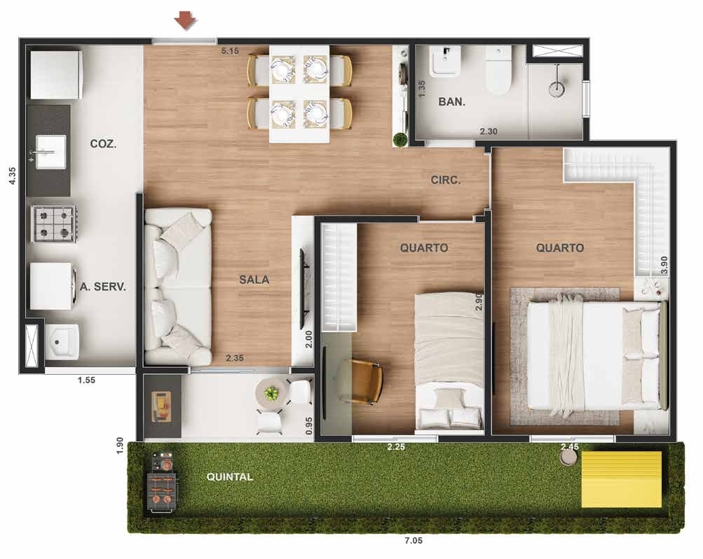 Apartamento à venda com 1 quarto, 30m² - Foto 23