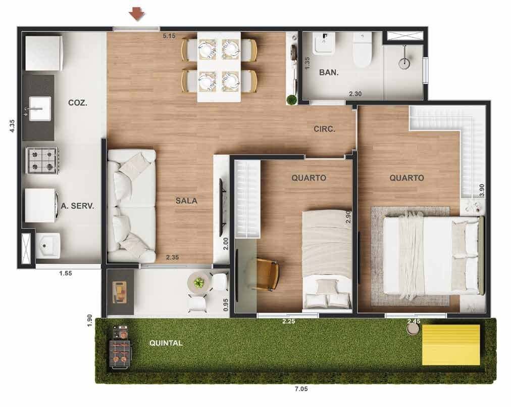 Apartamento à venda com 1 quarto, 30m² - Foto 22