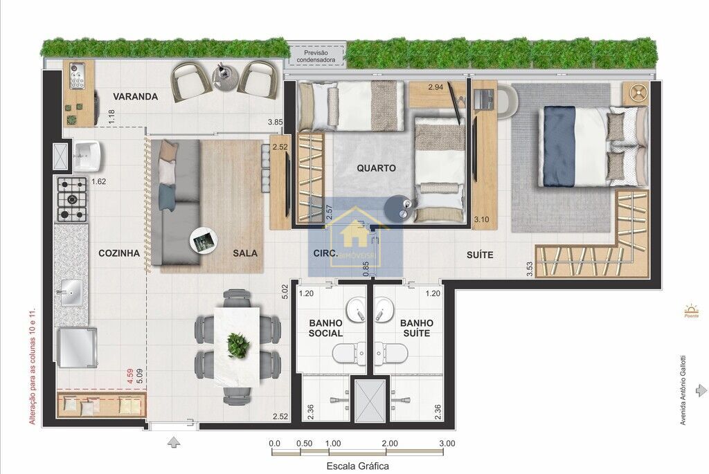 Apartamento à venda com 3 quartos, 73m² - Foto 24