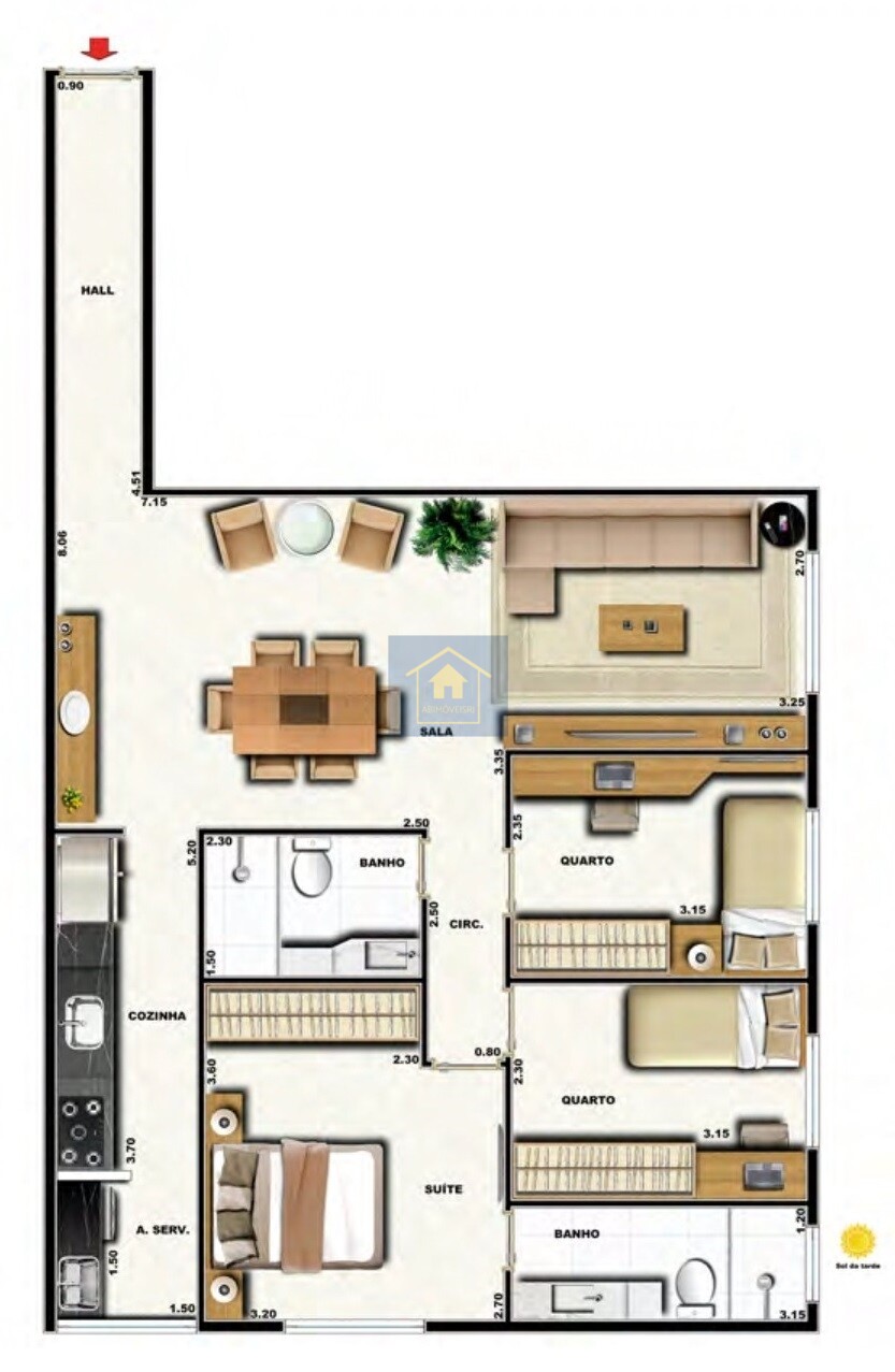 Cobertura à venda com 3 quartos, 160m² - Foto 30