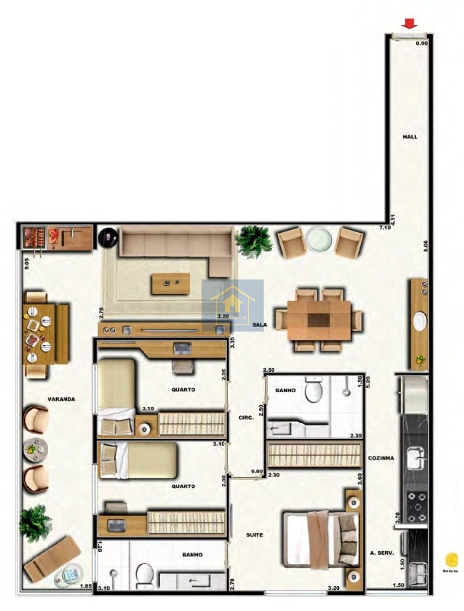 Cobertura à venda com 3 quartos, 160m² - Foto 32