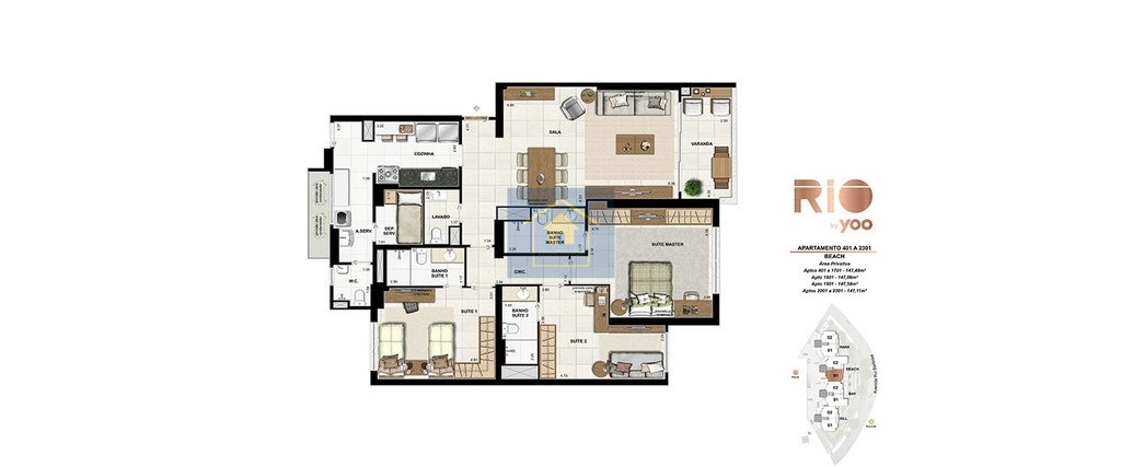 Apartamento à venda com 3 quartos, 155m² - Foto 38