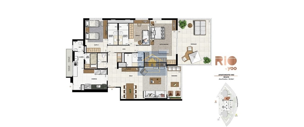 Apartamento à venda com 3 quartos, 155m² - Foto 47