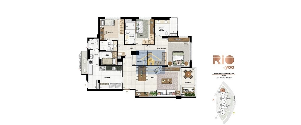 Apartamento à venda com 3 quartos, 155m² - Foto 39