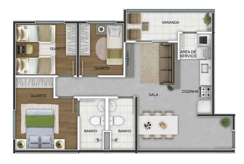 Apartamento à venda com 3 quartos, 73m² - Foto 51