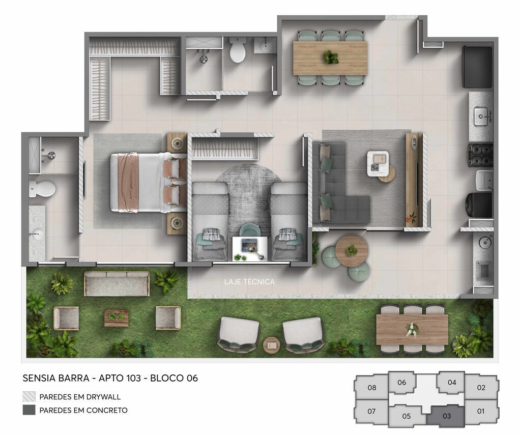 Apartamento à venda com 2 quartos, 124m² - Foto 23