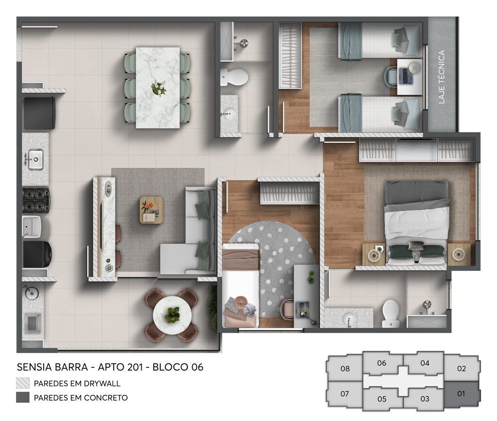 Apartamento à venda com 2 quartos, 124m² - Foto 22