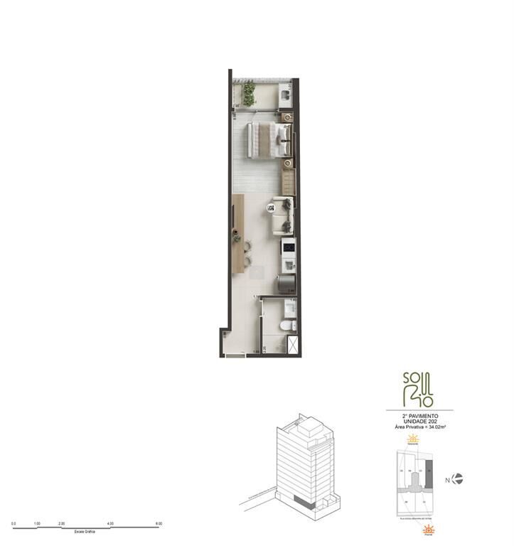 Apartamento, 1 quarto, 34 m² - Foto 23