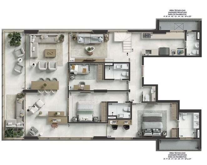 Apartamento à venda com 3 quartos, 167m² - Foto 26