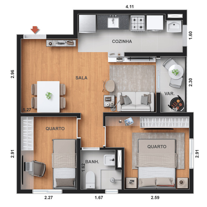 Apartamento à venda com 1 quarto, 31m² - Foto 14