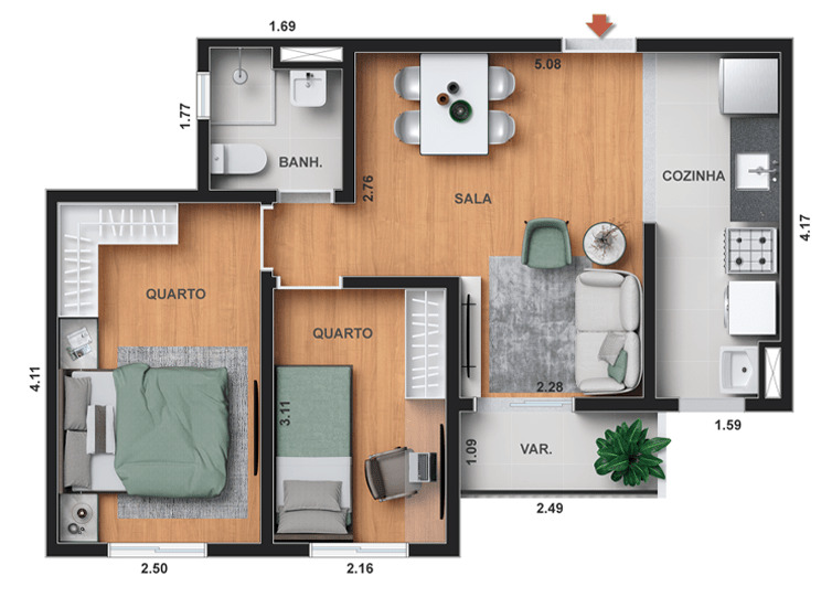 Apartamento à venda com 1 quarto, 31m² - Foto 20