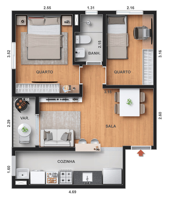 Apartamento à venda com 1 quarto, 31m² - Foto 17