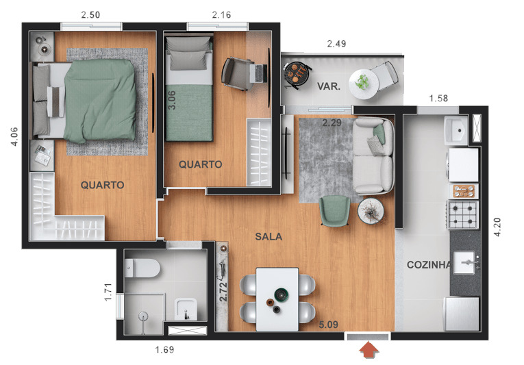 Apartamento à venda com 1 quarto, 31m² - Foto 19