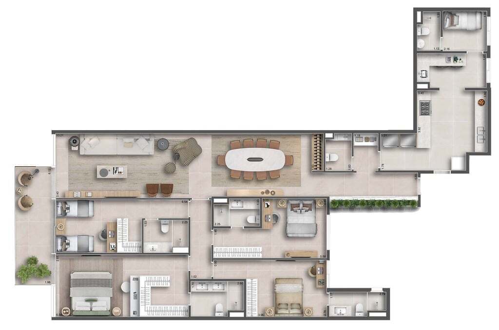 Apartamento, 3 quartos, 166 m² - Foto 19