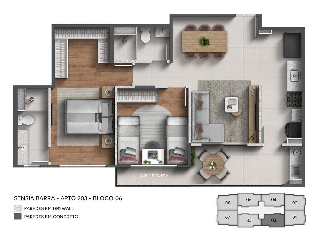 Apartamento à venda com 3 quartos, 73m² - Foto 21