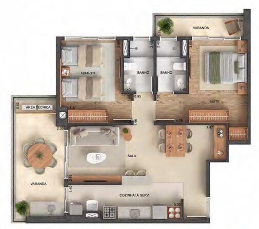 Apartamento, 2 quartos, 86 m² - Foto 13