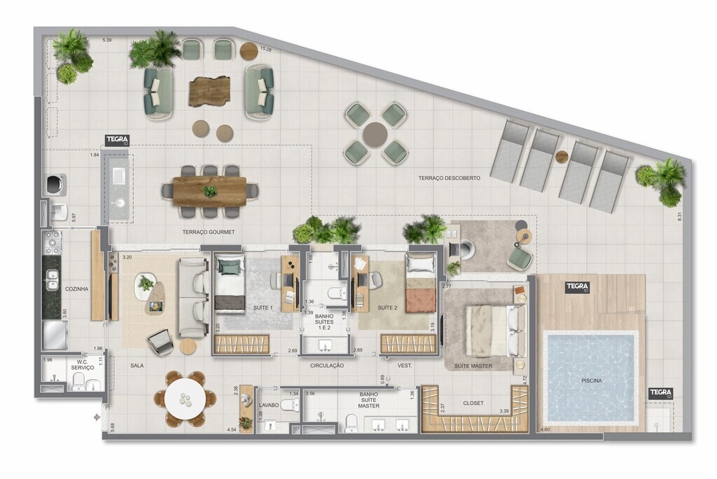 Apartamento, 3 quartos, 123 m² - Foto 80