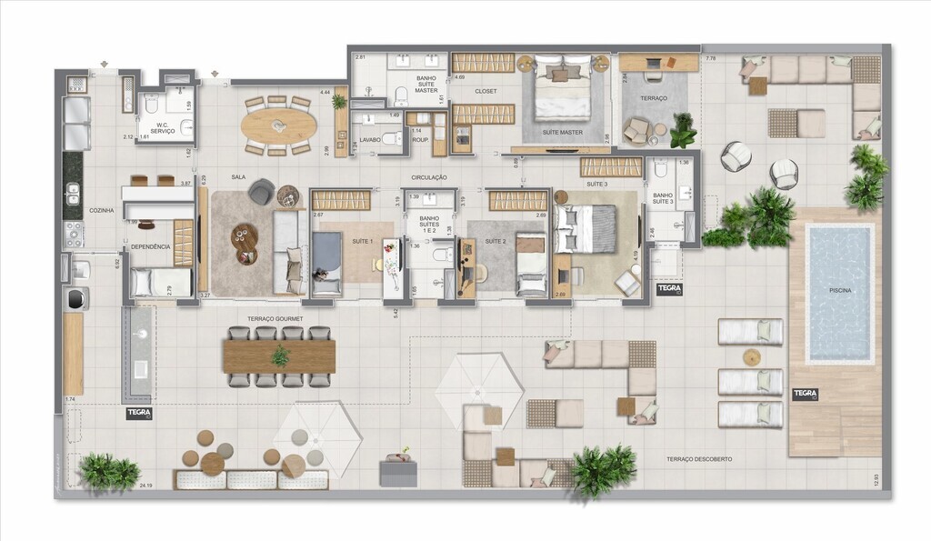 Apartamento, 3 quartos, 123 m² - Foto 105